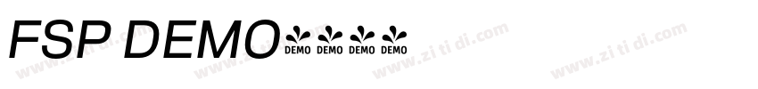 FSP DEMO字体转换